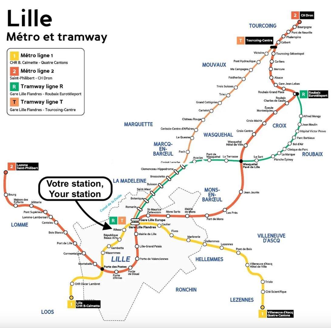 شقة Lille Centre - 1Br In The Heart Of Lille! المظهر الخارجي الصورة